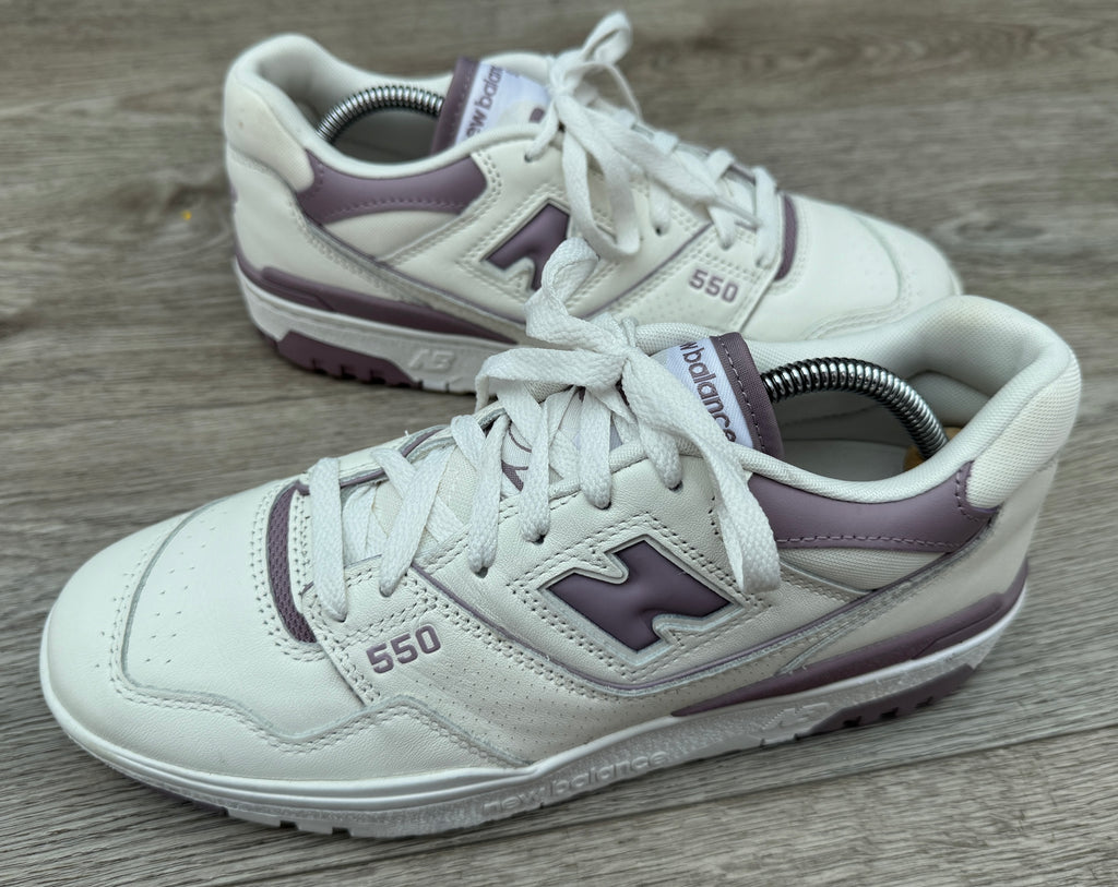 New Balance 550 BBW550AK Womens Trainers UK 8 EU 41.5 White Purple
