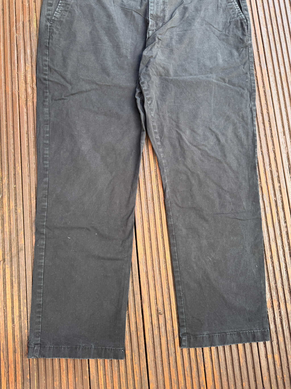 Tommy Hilfiger Mens Chino Trousers W44 L32 Black Straight Leg