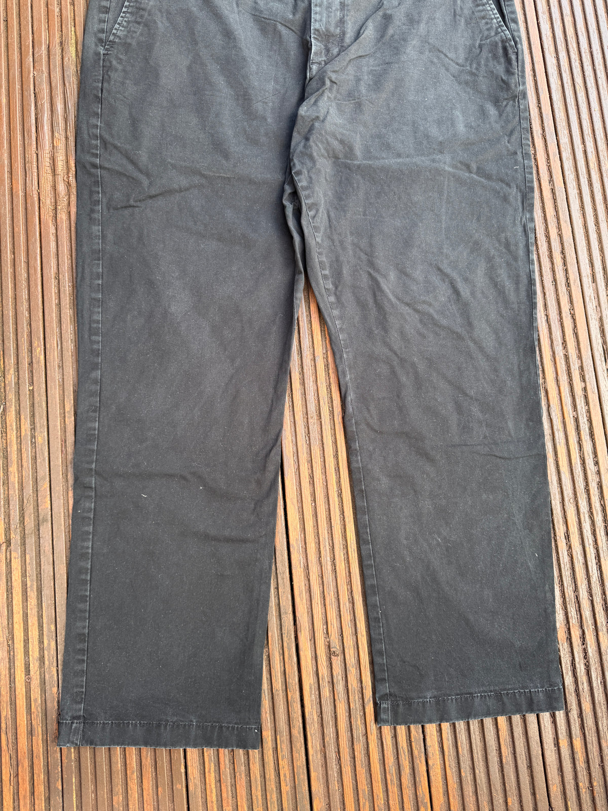 Tommy Hilfiger Mens Chino Trousers W44 L32 Black Straight Leg