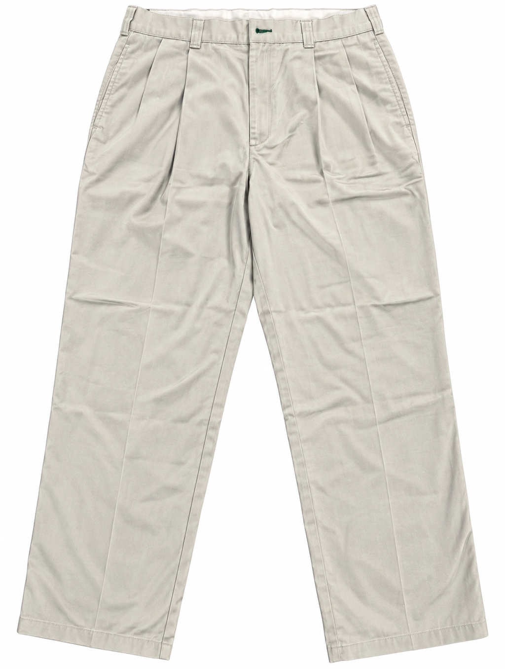 Tommy Hilfiger Mens Chino Trousers W30 L30 Beige Pleated Straight Leg Vintage