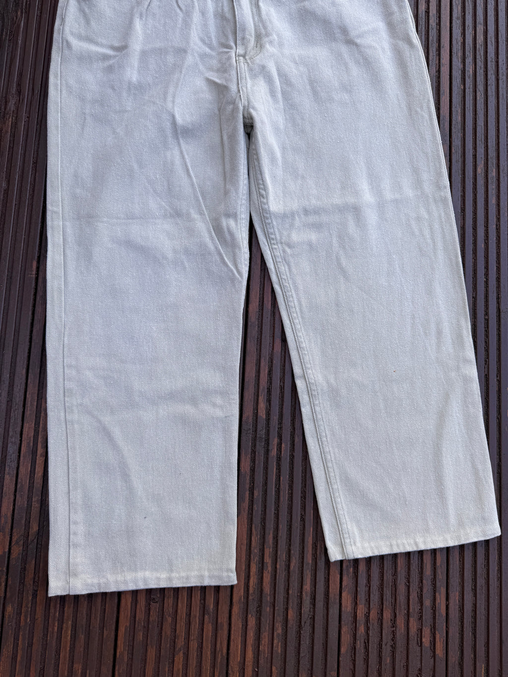Smith & Jones Mens Jeans Light Grey Denim Straight Leg W 36 L 30