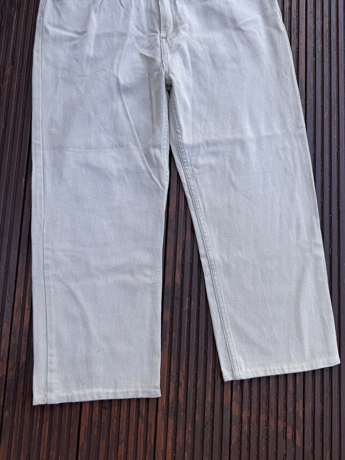 Smith & Jones Mens Jeans Light Grey Denim Straight Leg W 36 L 30