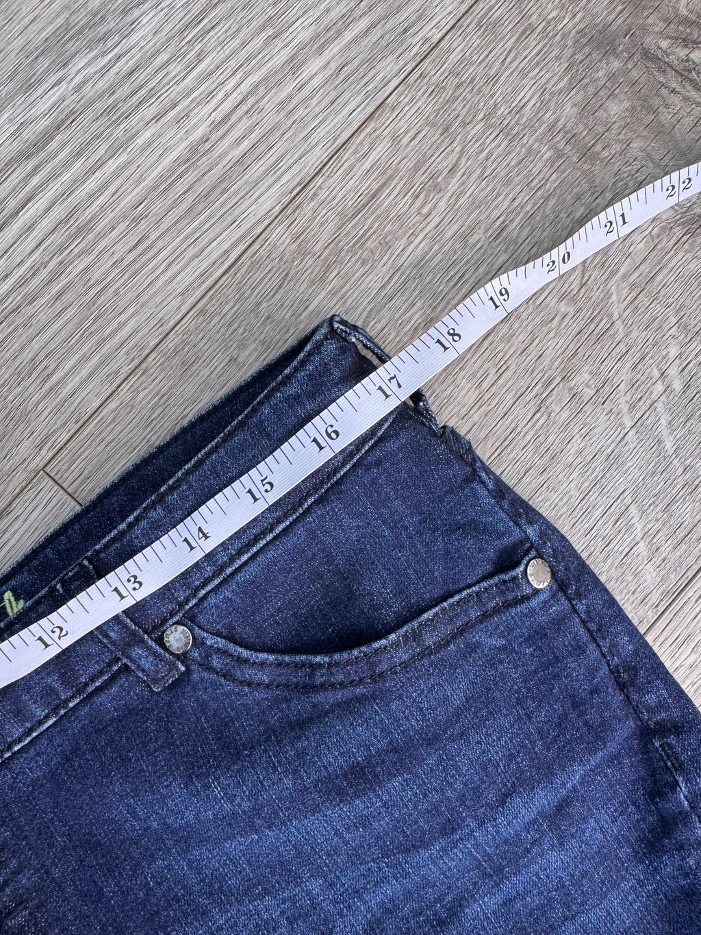 White Stuff Womens Jeans UK 14 W34 L25 Southern Ocean Crop Slim Fit Blue