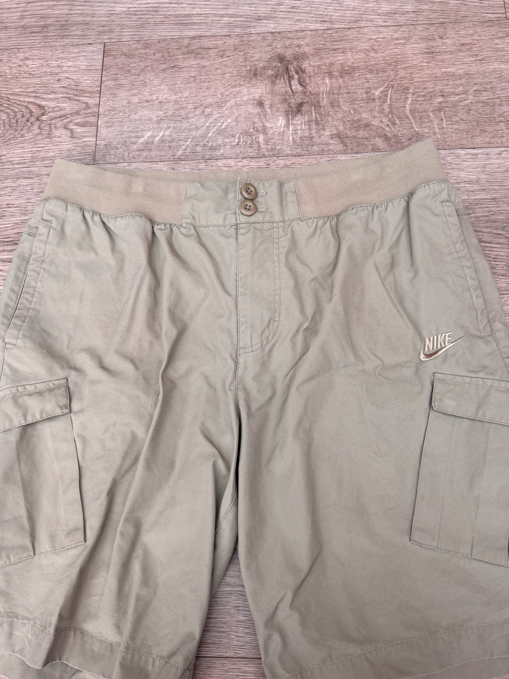 Nike FC Mens Cargo Shorts 2XL XXL Khaki Utility Combat 1994 Swoosh
