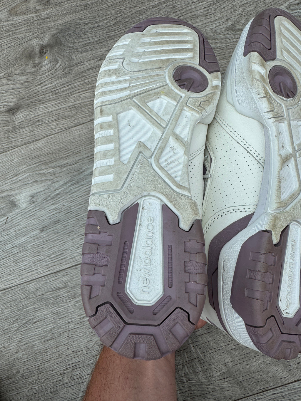 New Balance 550 BBW550AK Womens Trainers UK 8 EU 41.5 White Purple