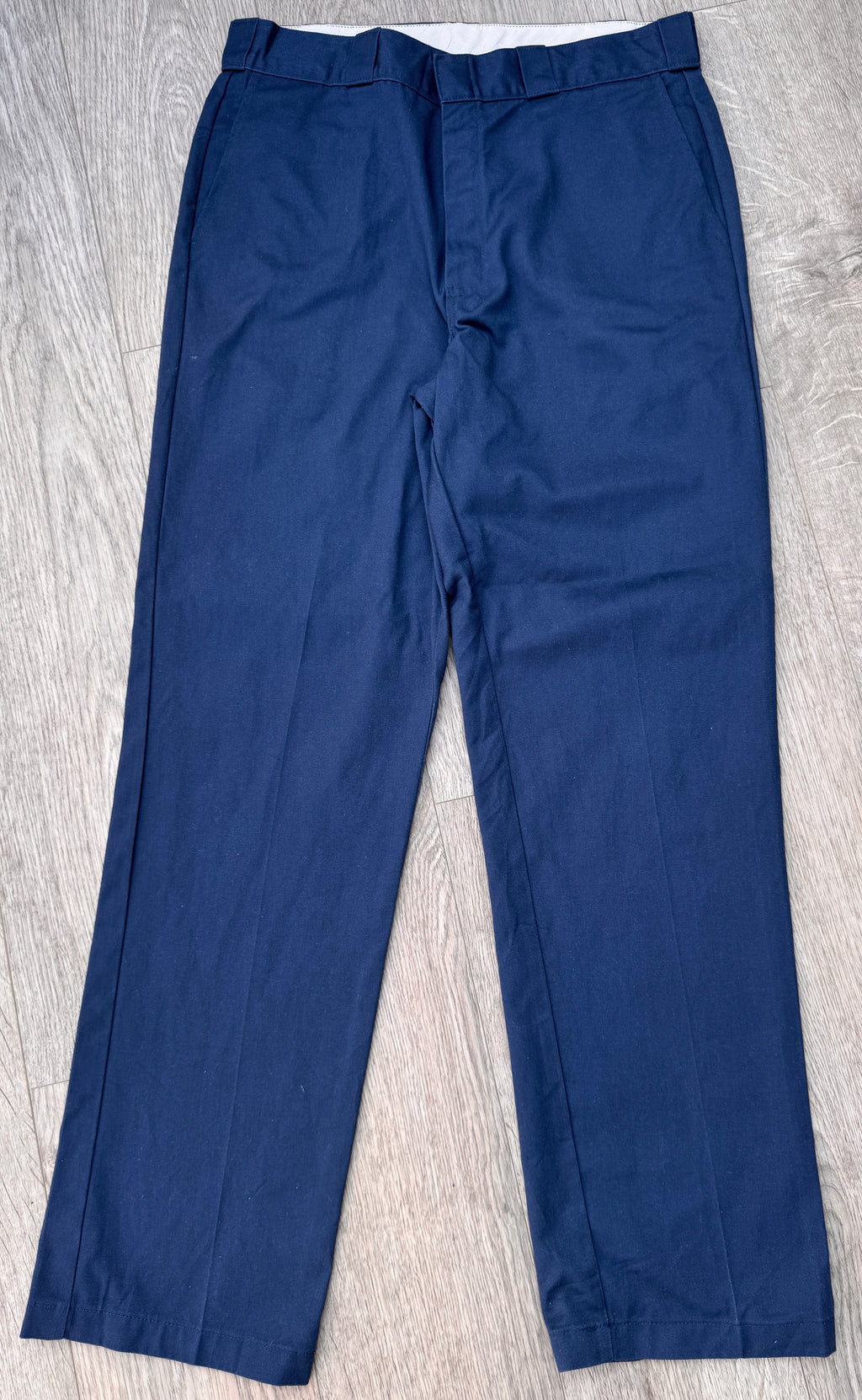 Dickies Mens Navy Work Trousers W34 L32 Straight Leg Chino Workwear Skate