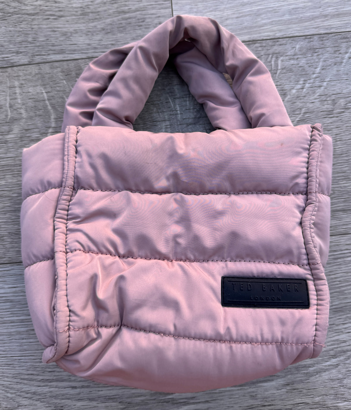 Ted Baker London Womens Pink Puffer Padded Handbag Shoulder Bag Quilted