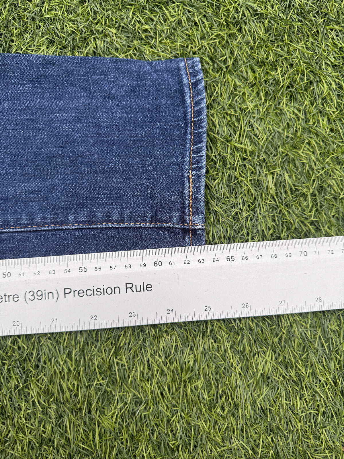 Levis 724 Womens Jeans W25 L25 High Rise Straight Crop Blue Denim