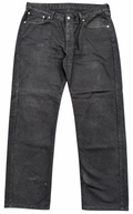 Levis 751 Mens Jeans W36 L32 Black Straight Leg Denim