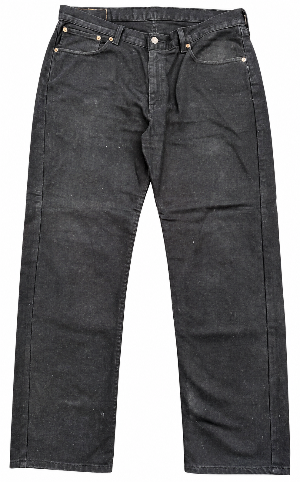 Levis 751 Mens Jeans W36 L32 Black Straight Leg Denim