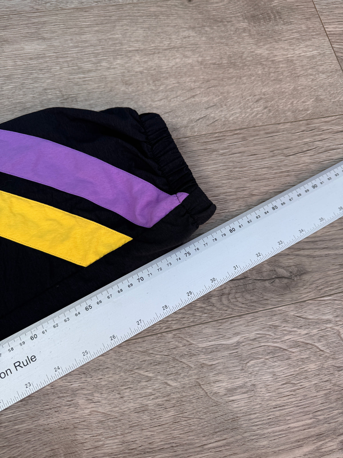 Vintage Converse All Star Track Pants Black Purple Yellow Joggers Retro 90s