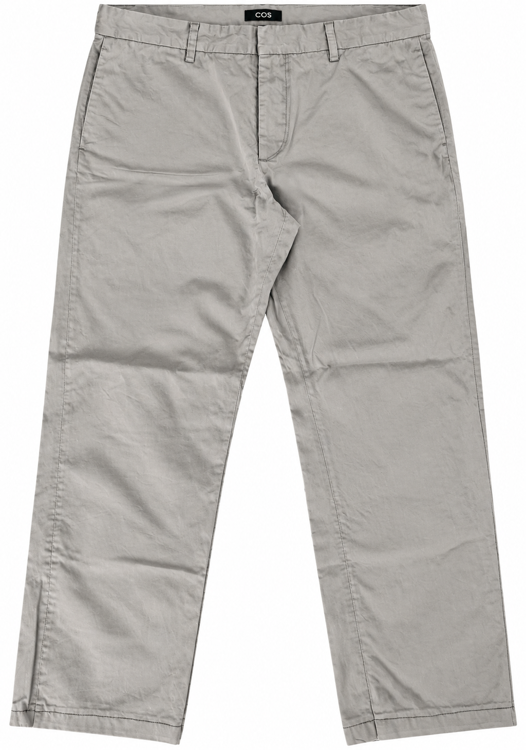 COS Mens Chino Trousers Size W36 L28 Beige Stone Straight Leg Smart