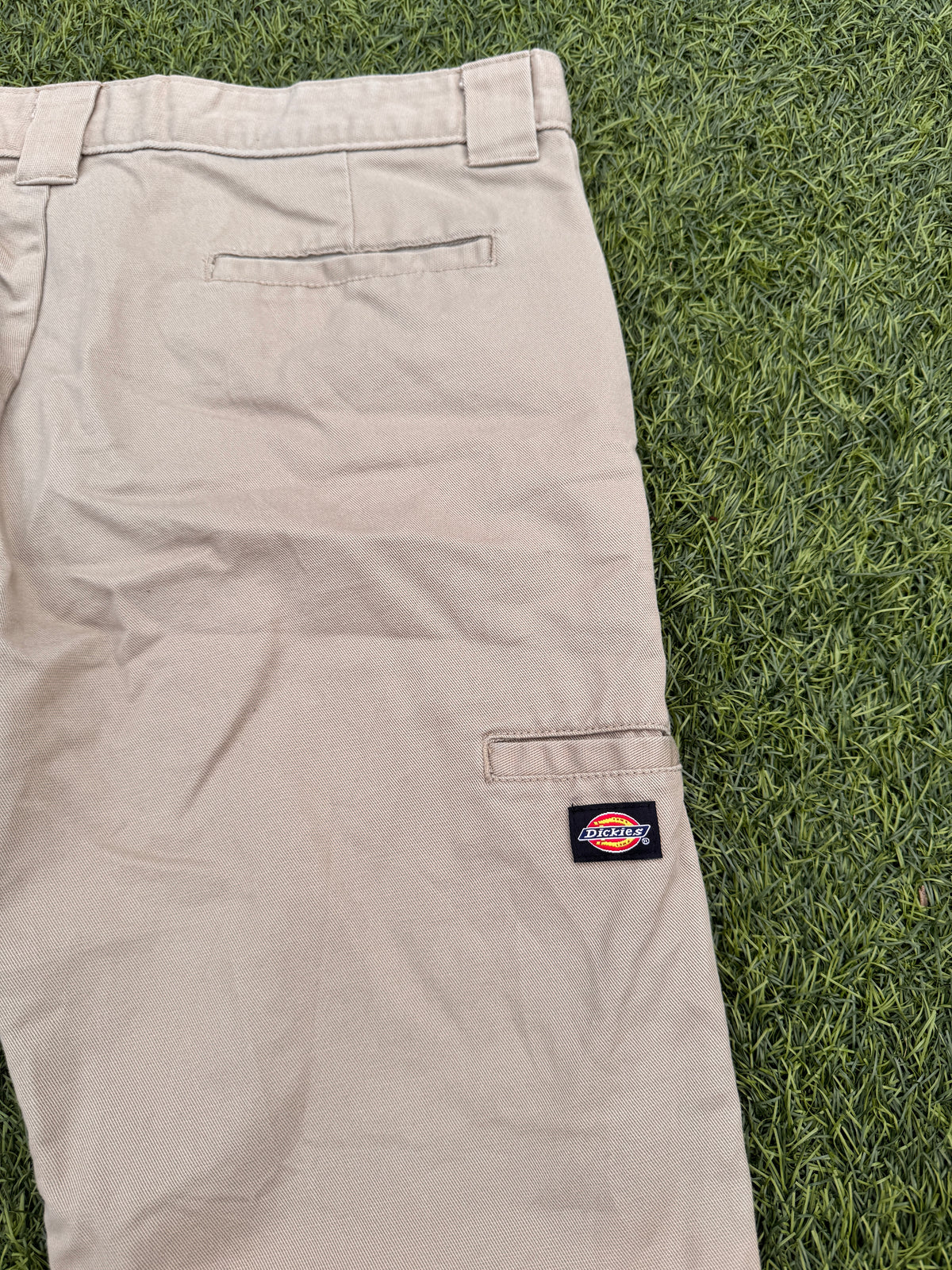 Dickies Womens Beige Chino Trousers Skinny Straight Fit W30 L30