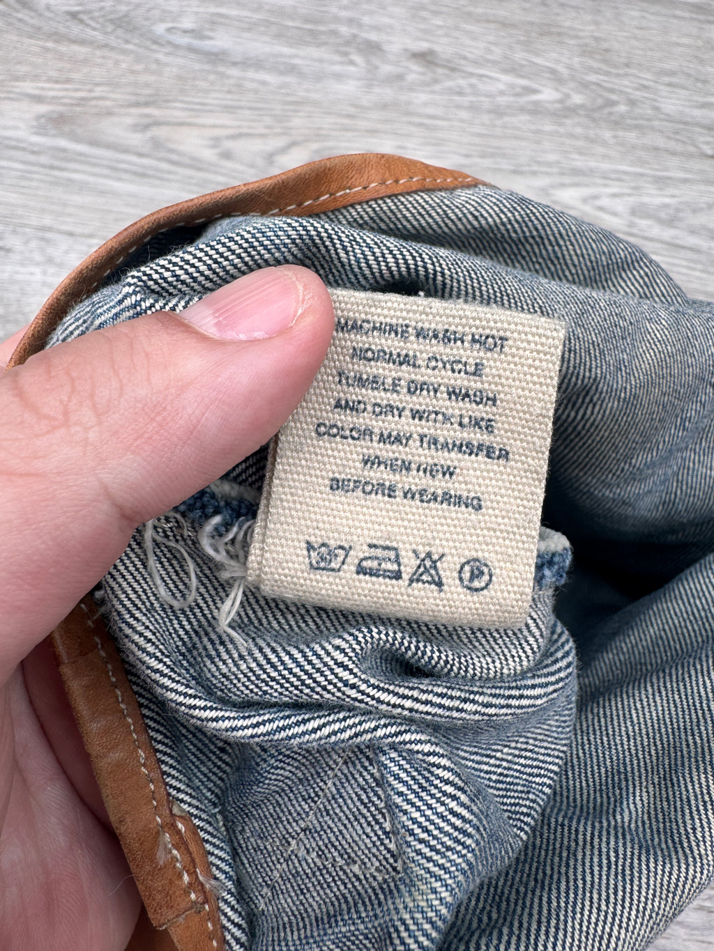 Evisu Denim Tote Bag Made In Italy Selvedge Seagull Logo Shopper Handbag