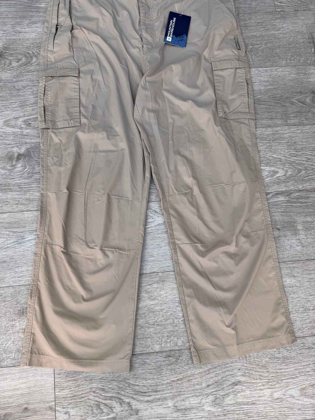 Mountain Warehouse Mens Cargo Trousers W42 L30 Beige Hiking Walking