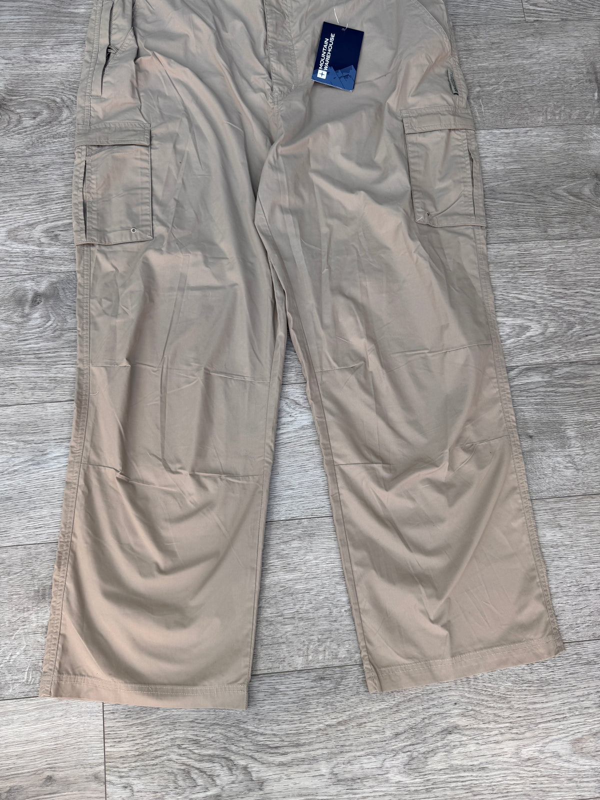 Mountain Warehouse Mens Cargo Trousers W42 L30 Beige Hiking Walking
