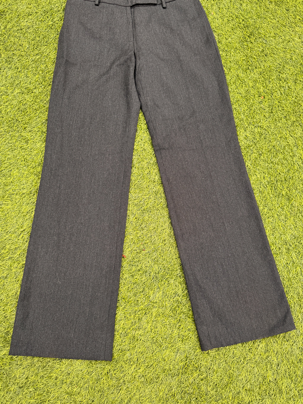 Vintage Hobbs Marilyn Anselm Womens Trousers UK 12 Grey 100% Wool W 32 L 32
