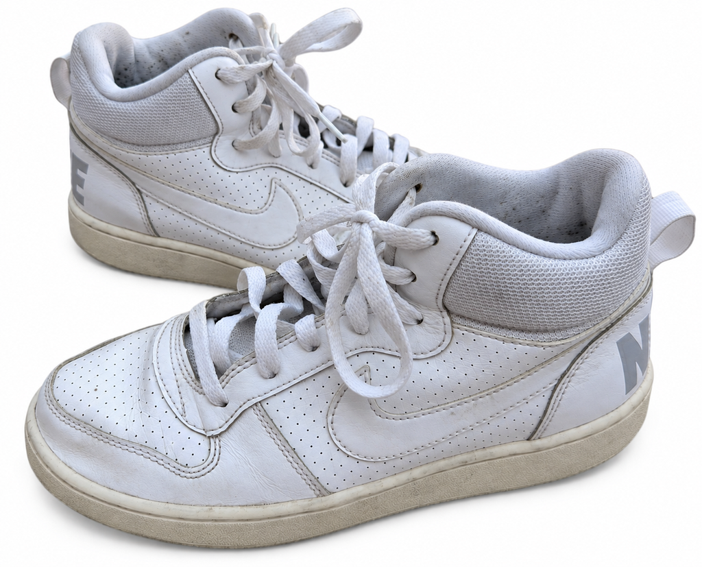 Nike Court Borough Mid White High Top Trainers Shoes UK 5.5