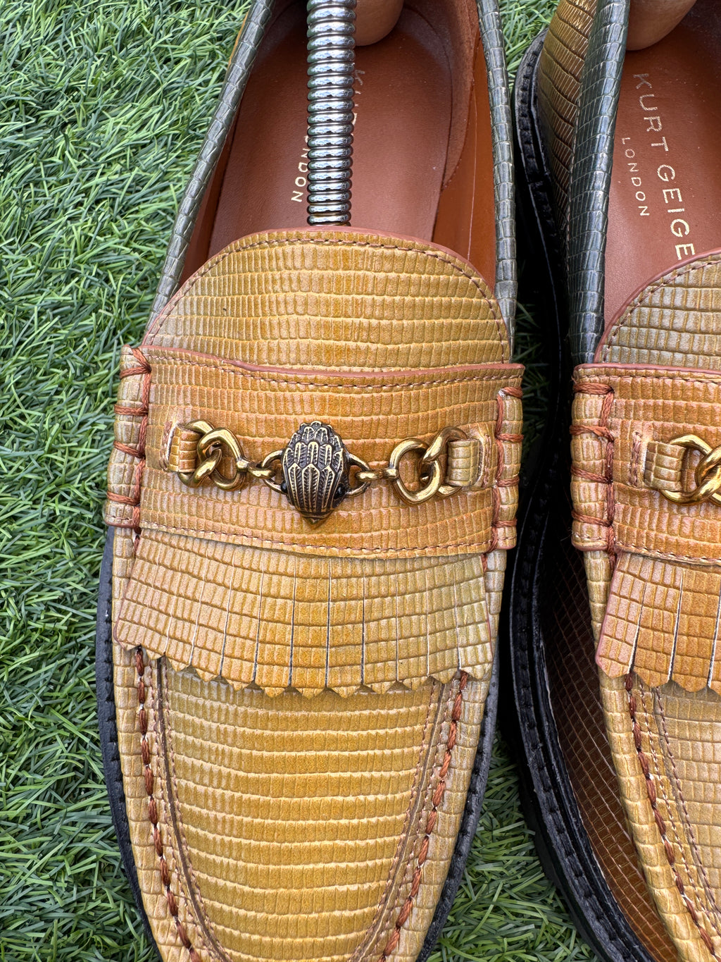 Kurt Geiger London Loafers Size 6 Multicolour Leather Chunky Sole