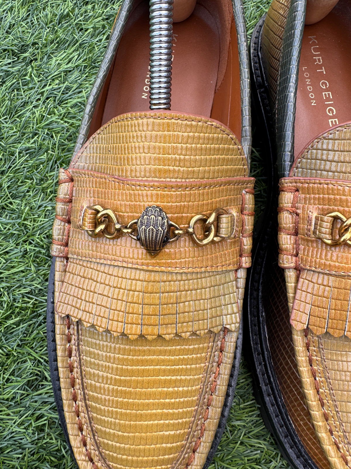 Kurt Geiger London Loafers Size 6 Multicolour Leather Chunky Sole
