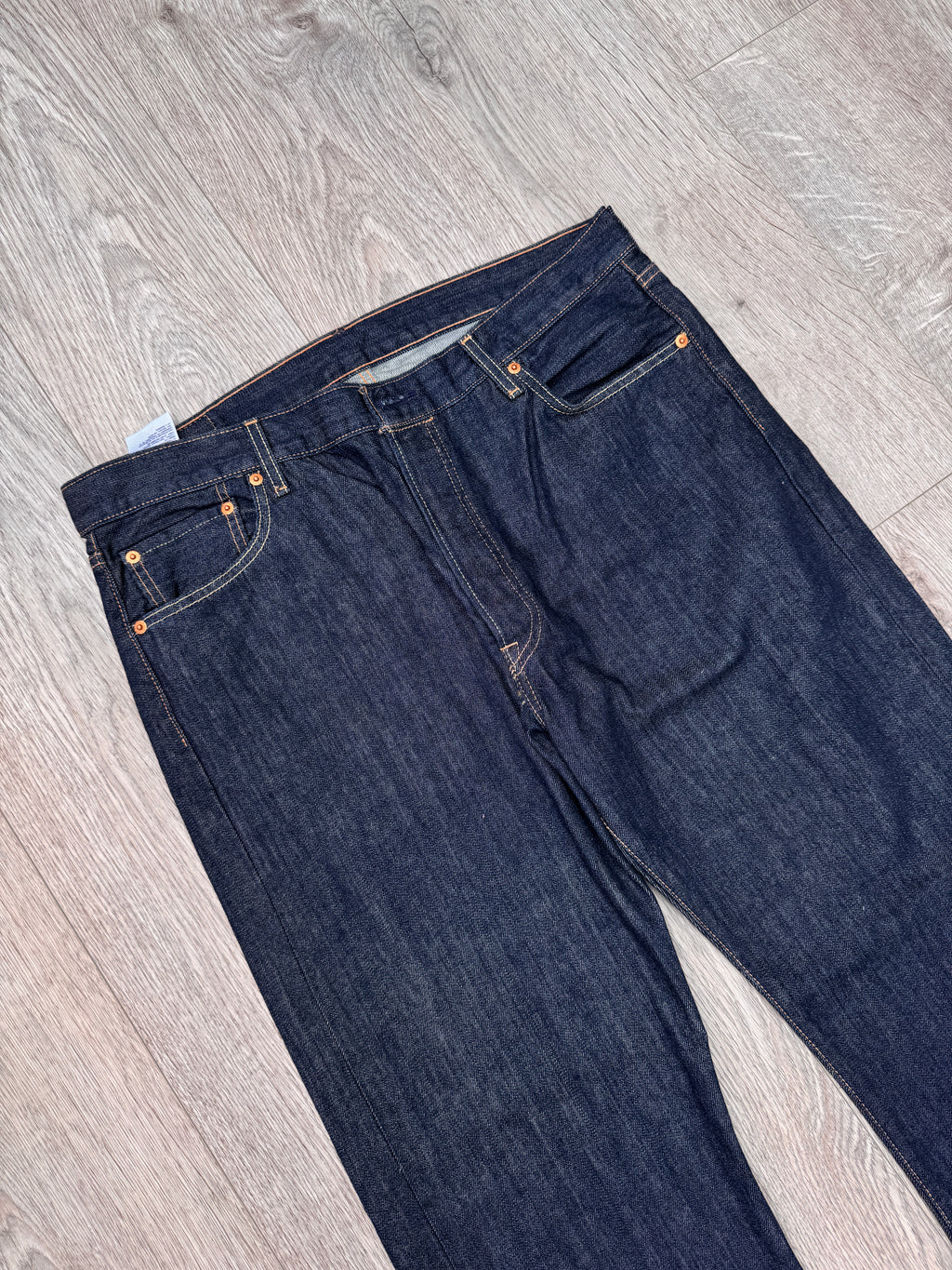Levi’s 501 Jeans Mens W36 L32 Dark Blue Straight Leg Button Fly