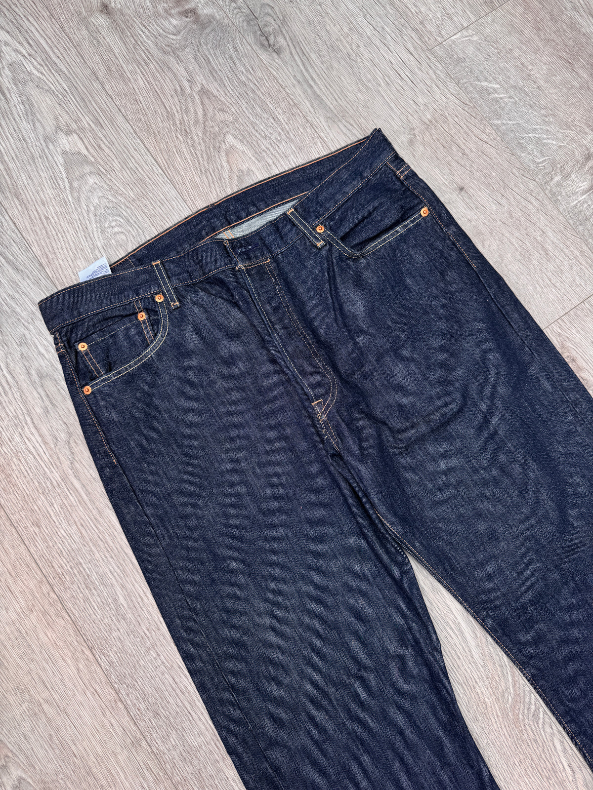 Levi’s 501 Jeans Mens W36 L32 Dark Blue Straight Leg Button Fly