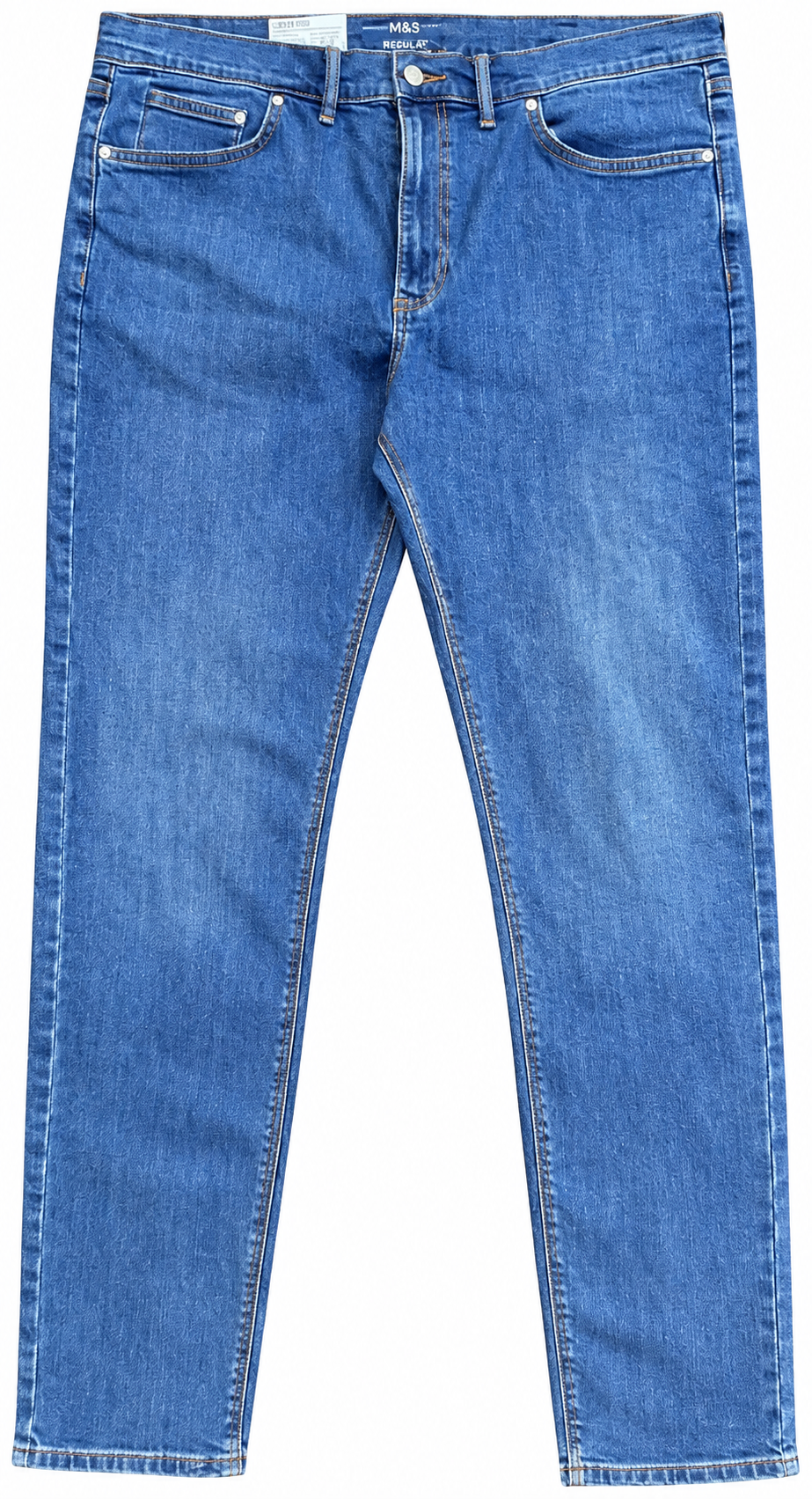 M&S Mens Skinny Fit Jeans W38 L33 Blue Denim Stretch
