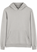 ARNE Mens Grey Essential Pullover Hoodie Sweatshirt Minimalist Size Medium