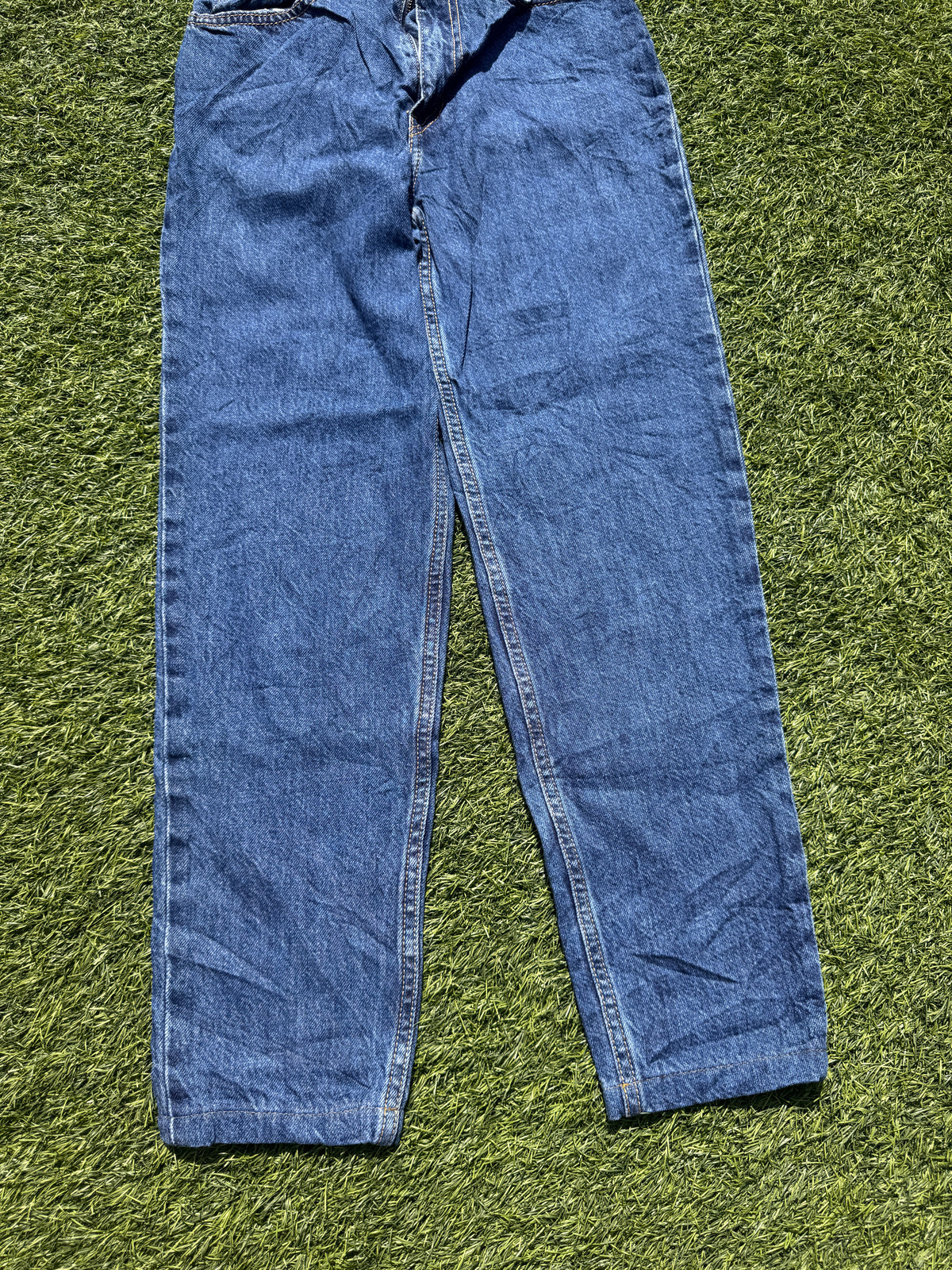 Levis Premium Womens Jeans W27 L30 Blue Denim Straight Leg High Rise 501
