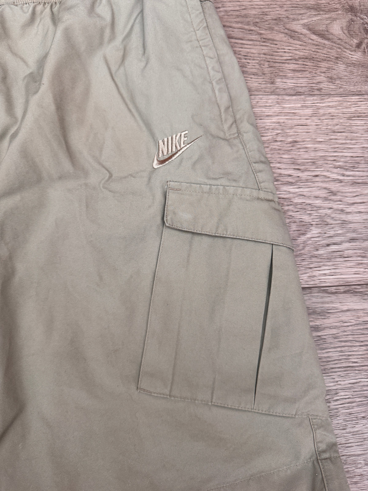 Nike FC Mens Cargo Shorts 2XL XXL Khaki Utility Combat 1994 Swoosh