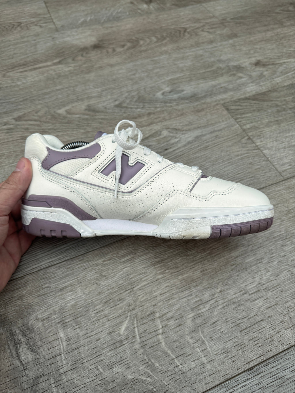 New Balance 550 BBW550AK Womens Trainers UK 8 EU 41.5 White Purple