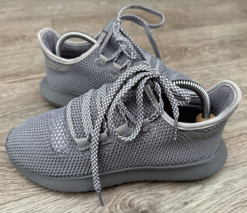 Adidas Tubular Shadow Primeknit Trainers Grey Mens Womens UK 5