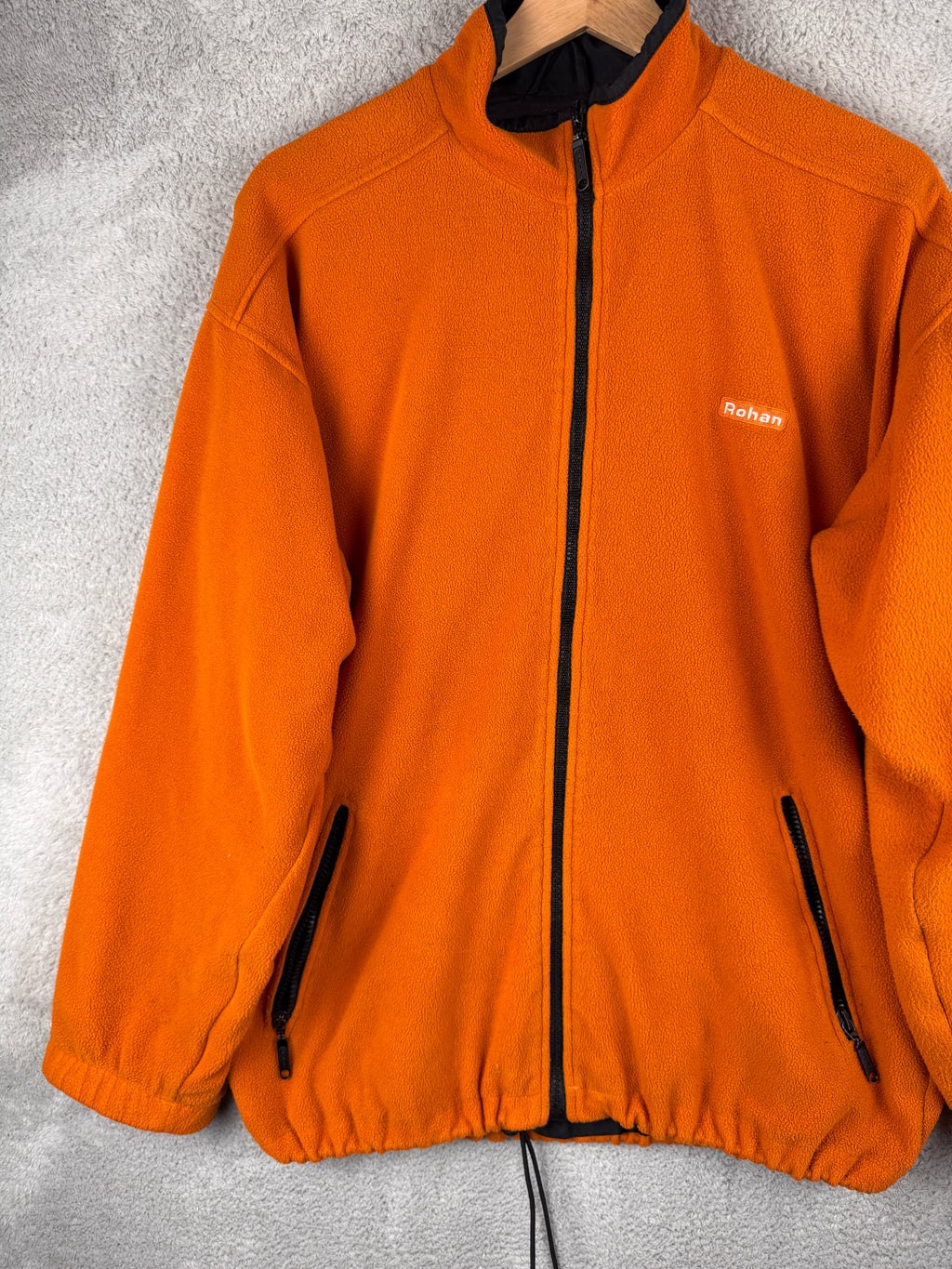 Rohan Khombo Jacket Men’s Small Unisex Orange Fleece Reversible Outdoor Hiking Vintage