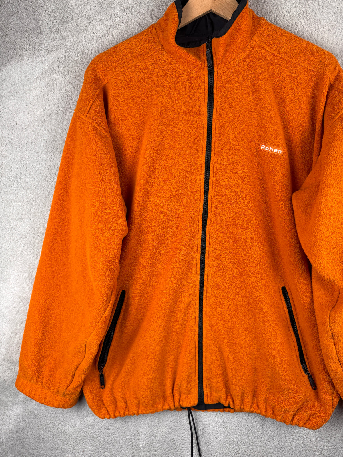 Rohan Khombo Jacket Men’s Small Unisex Orange Fleece Reversible Outdoor Hiking Vintage