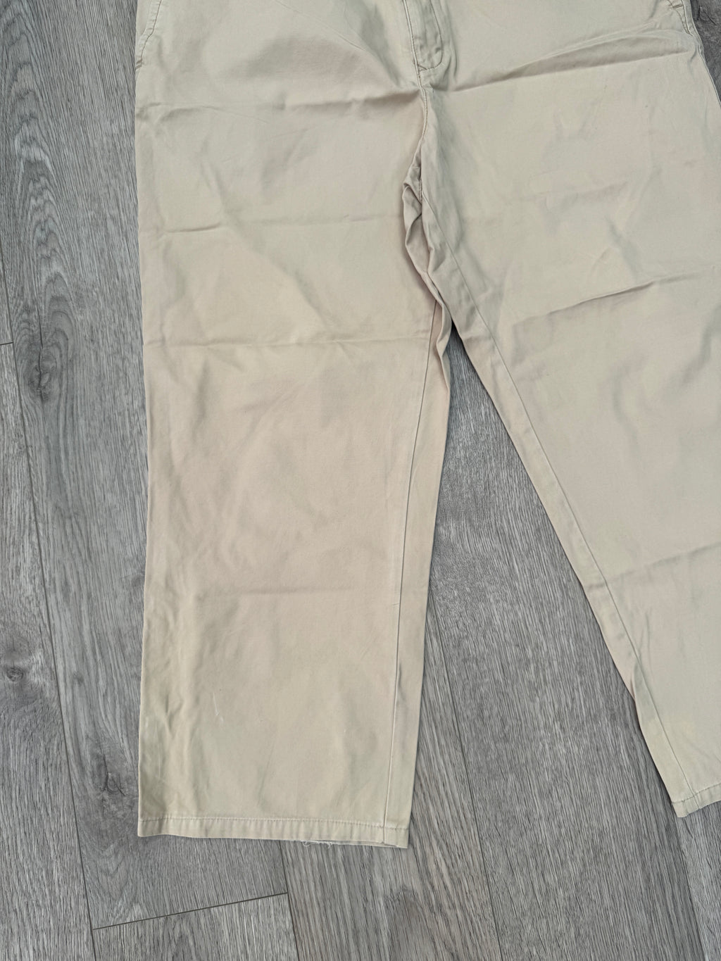 Tommy Hilfiger Mens Chino Trousers W42 L28 Beige Tan Straight Leg