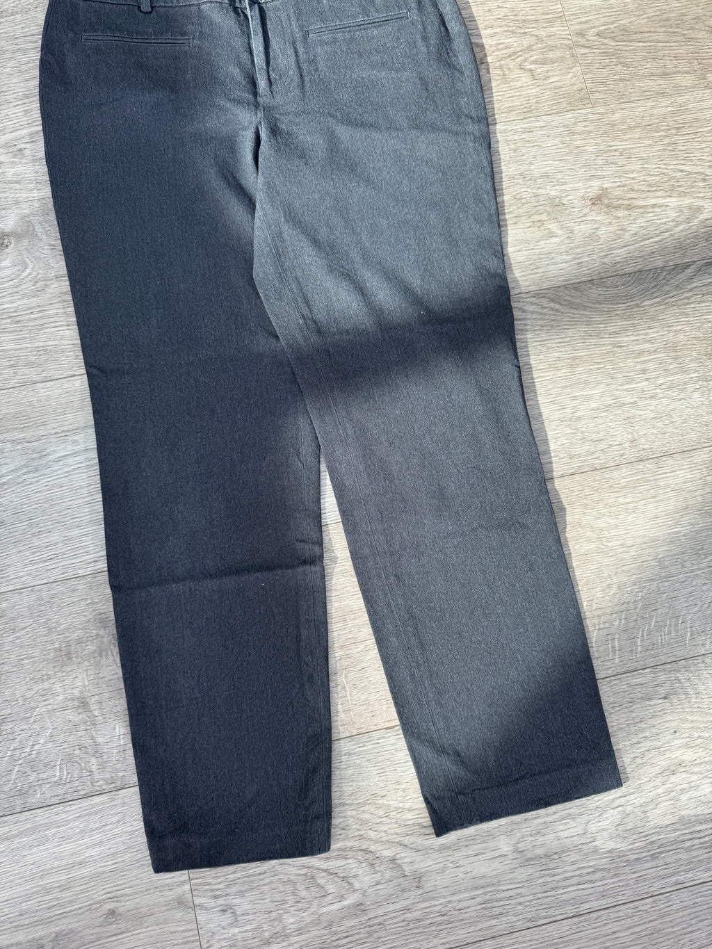 Tommy Hilfiger Madison Womens Trousers Size 6 Grey Stretch Straight Leg