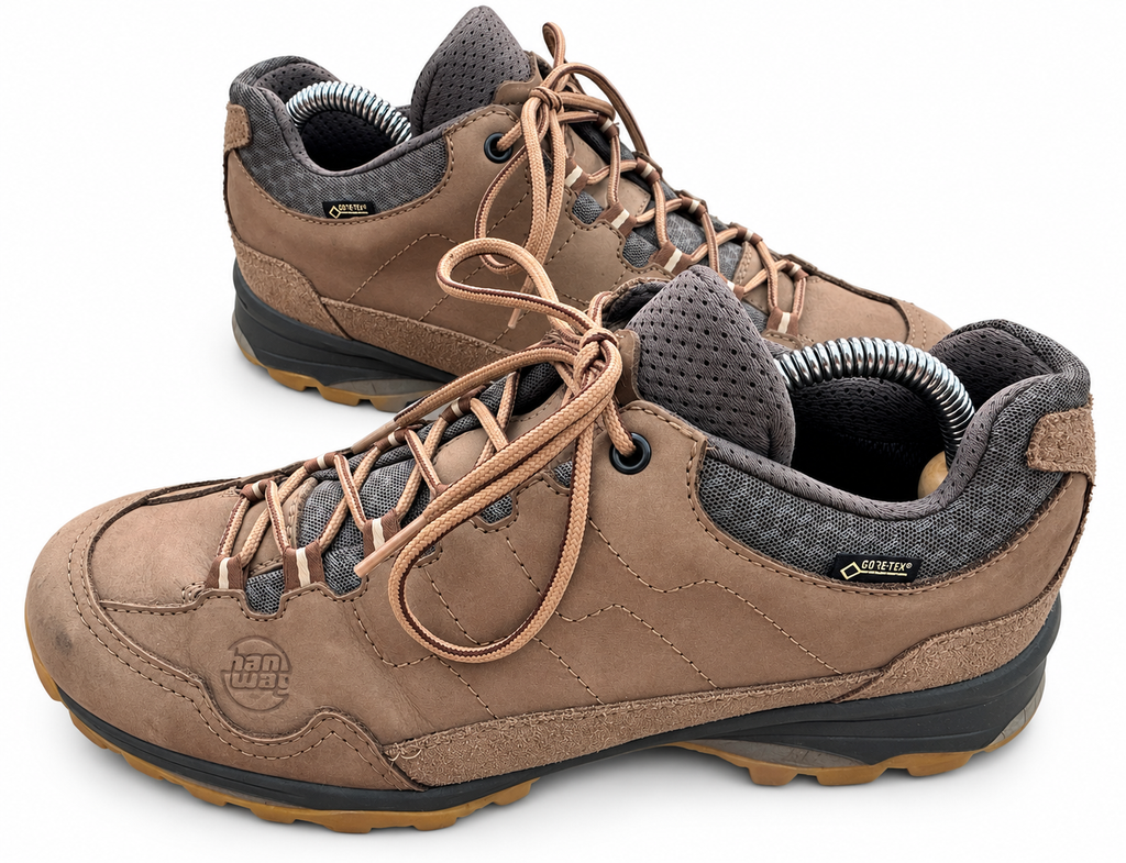 Hanwag Gore-Tex Womens Walking Shoes UK 6 Brown Leather Hiking Trail GTX