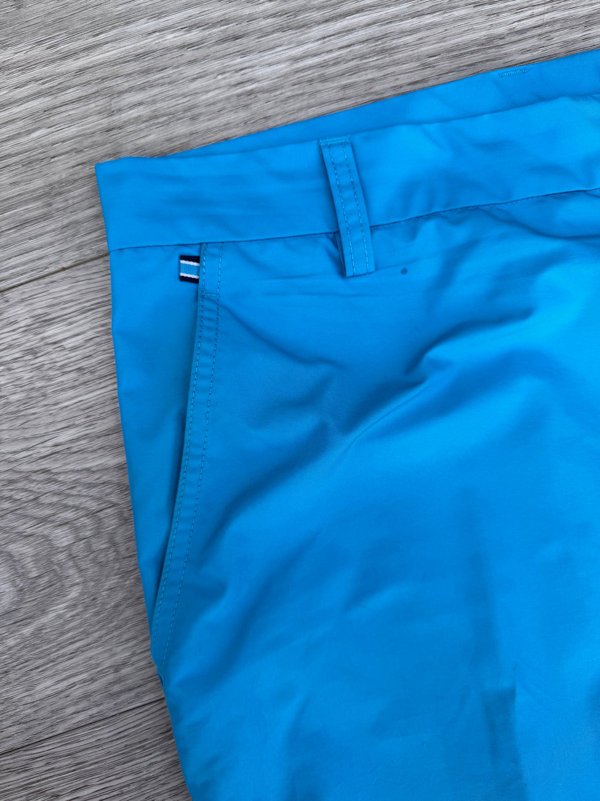 J Lindeberg Mens Golf Trousers W34 L32 Blue Regular Fit Performance Chinos