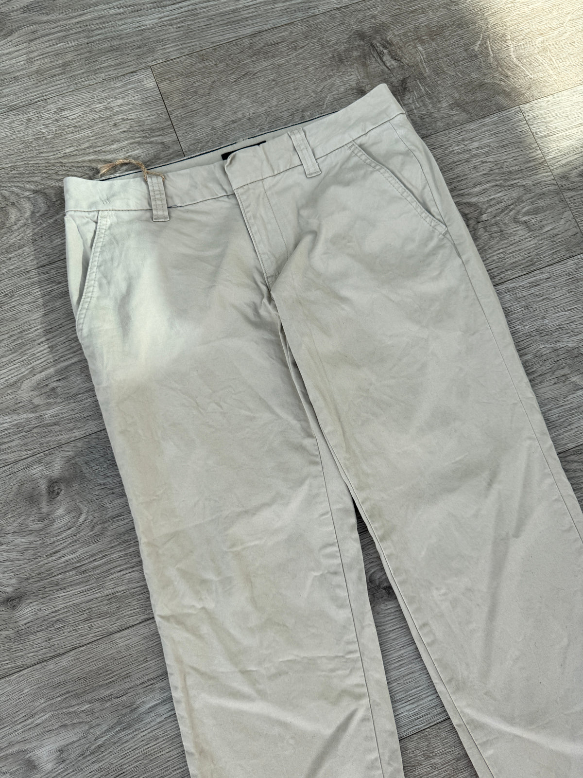Tommy Hilfiger Womens Chino Trousers Size 0 Beige Stone Straight Leg