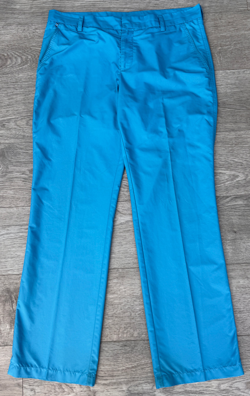 J Lindeberg Mens Golf Trousers W34 L32 Blue Regular Fit Performance Chinos