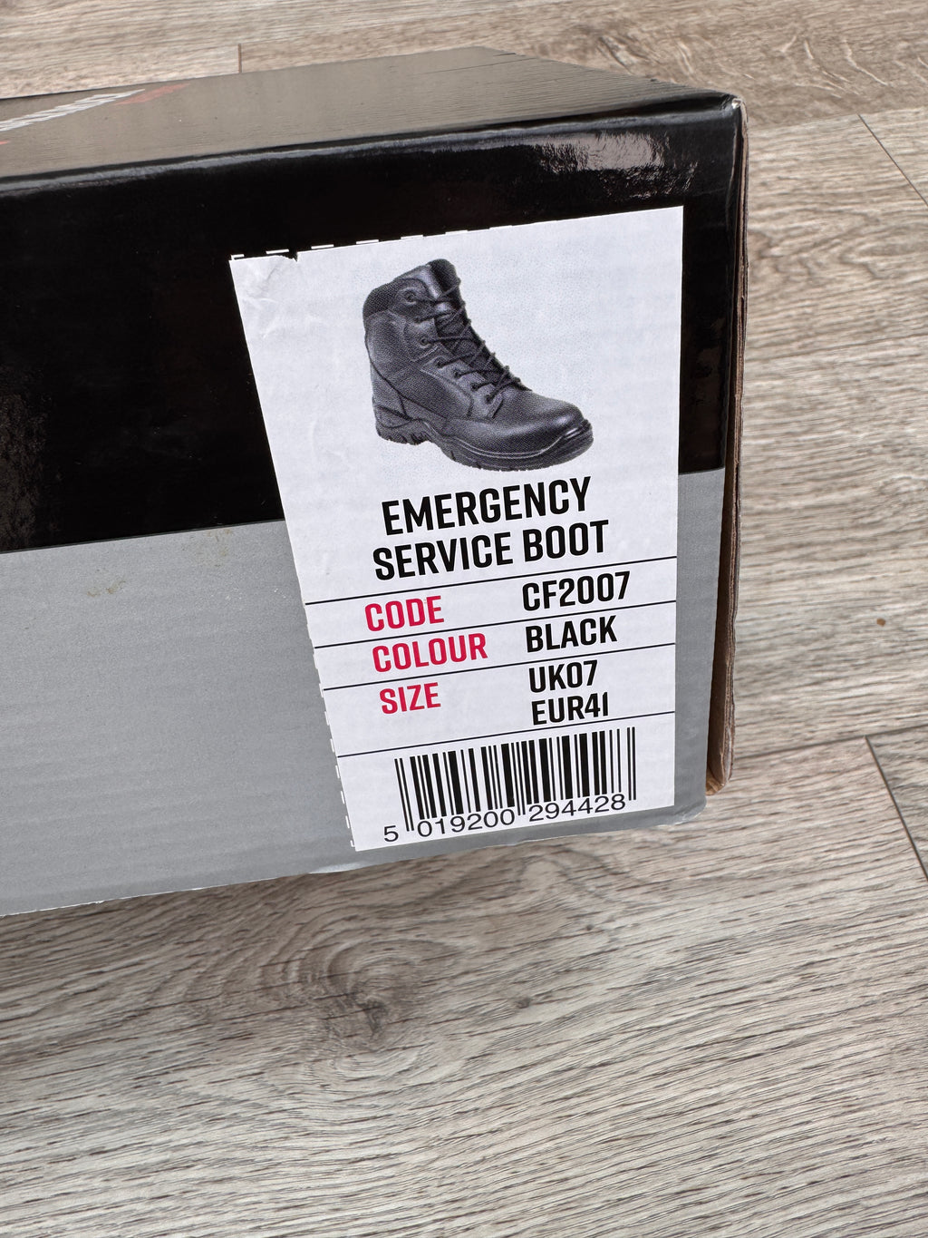 Blackrock CF2007 Emergency Service Boots UK 7 Black Waterproof Safety Work