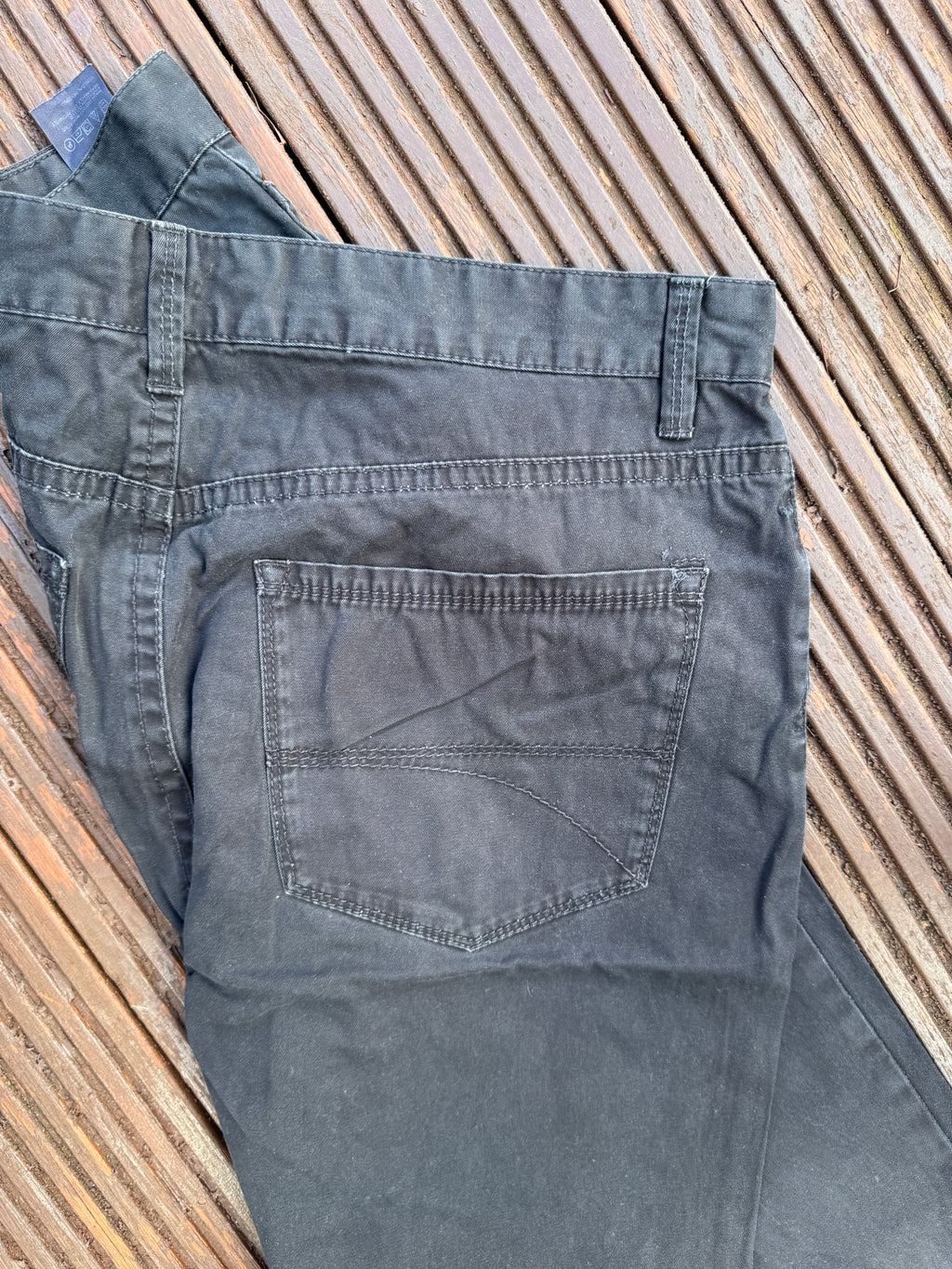 Tommy Hilfiger Mens Black Jeans W36 L30 Straight Leg Denim Trousers