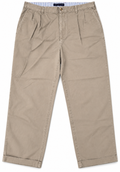 Tommy Hilfiger Mens Chinos W40 L31 Beige Pleated Cotton Trousers Vintage