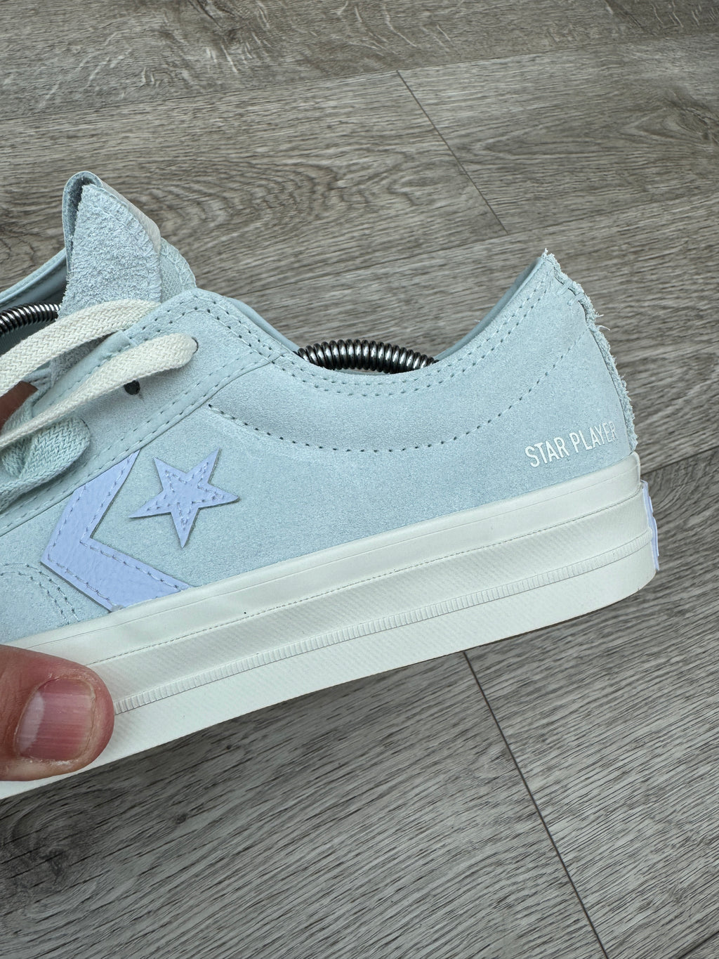 Converse Star Player 76 Trainers Womens UK 8.5 Blue Suede All Star