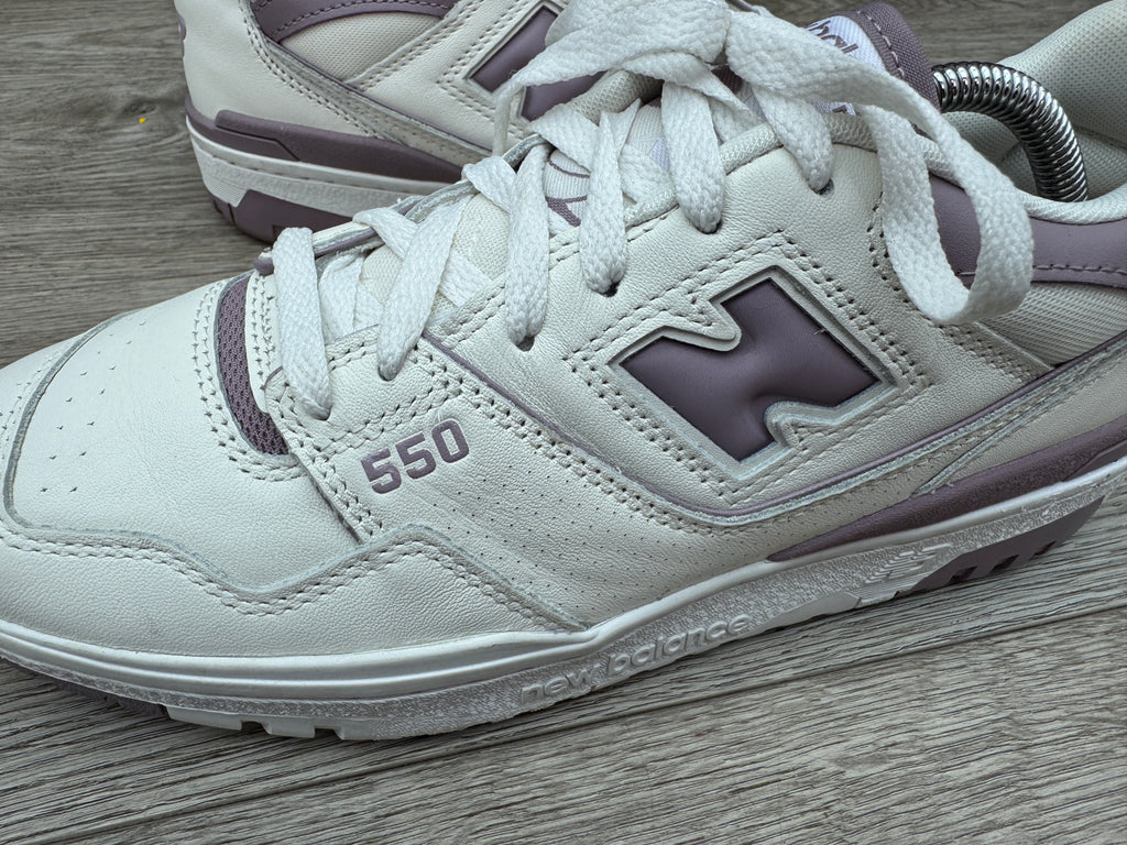 New Balance 550 BBW550AK Womens Trainers UK 8 EU 41.5 White Purple