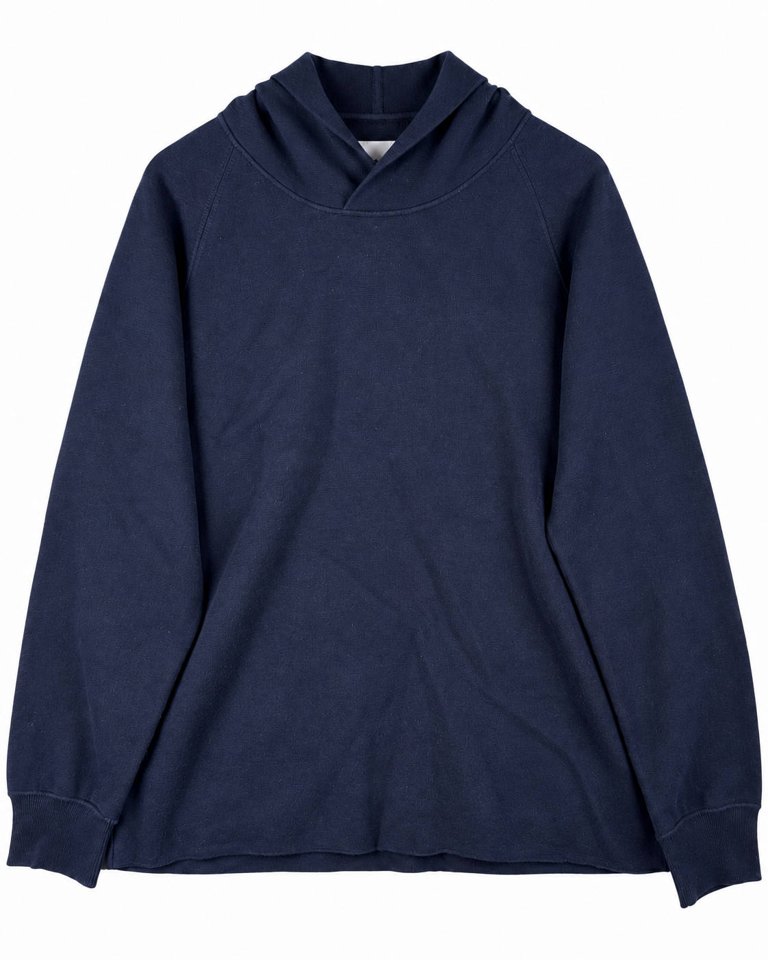 Norse Projects Axel Merino Wool Cotton Milano Hoodie Mens XL Navy Blue Knit