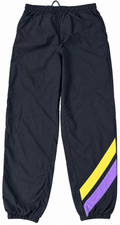 Vintage Converse All Star Track Pants Black Purple Yellow Joggers Retro 90s