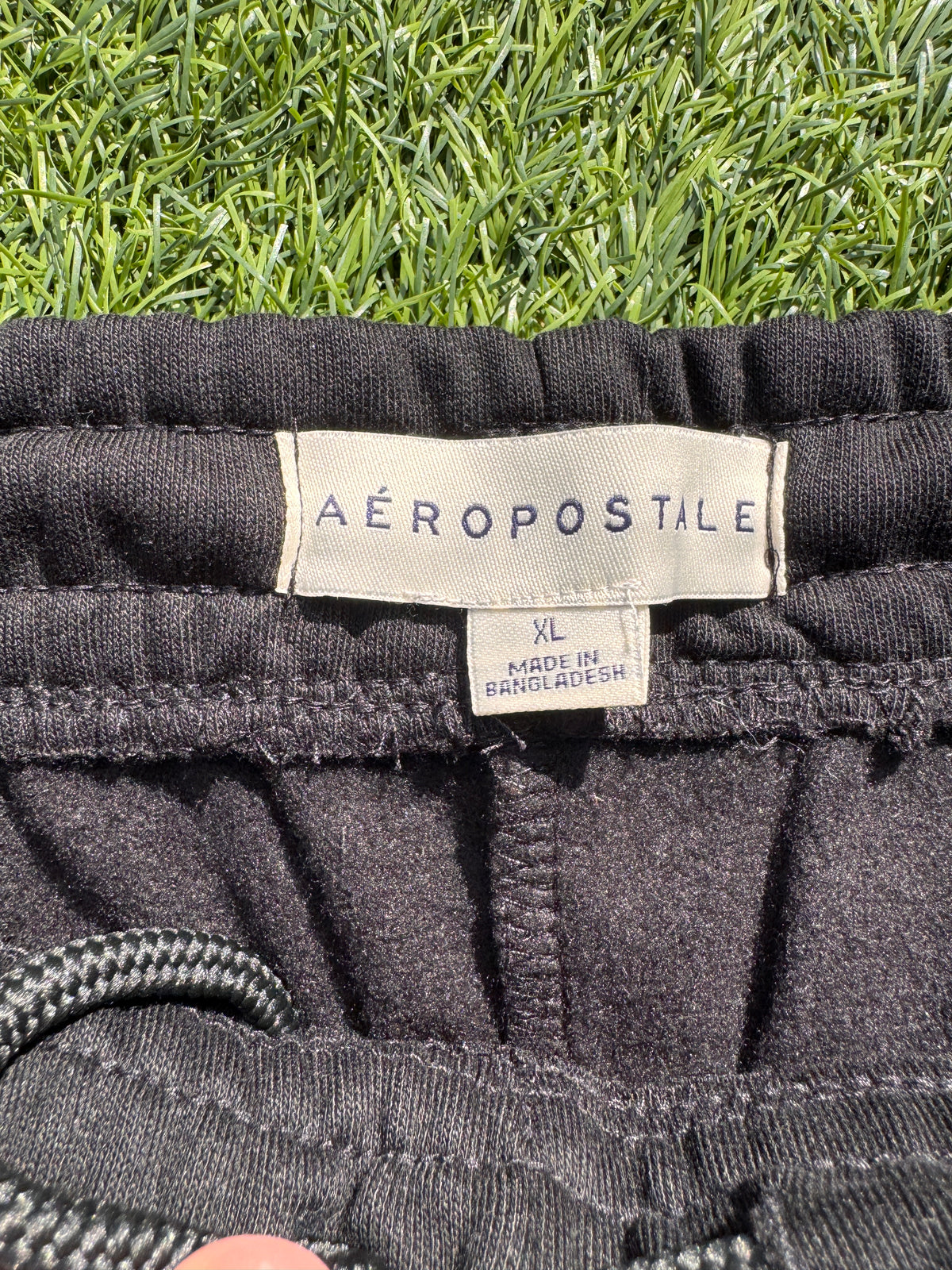 Aeropostale Womens Joggers XL Black Sweatpants Tracksuit Bottoms