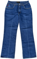 Vintage FUBU The Collection Jeans W 30 L 30 Blue Denim Flared Y2K 90s Hip Hop