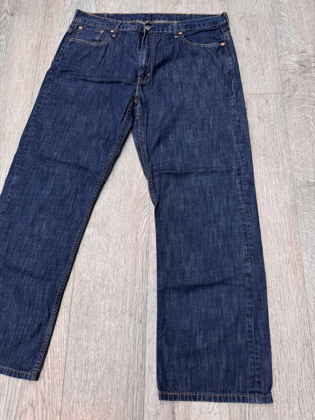 Levi’s 569 Jeans Mens W38 L34 Dark Blue Loose Straight Leg Denim Relaxed Fit